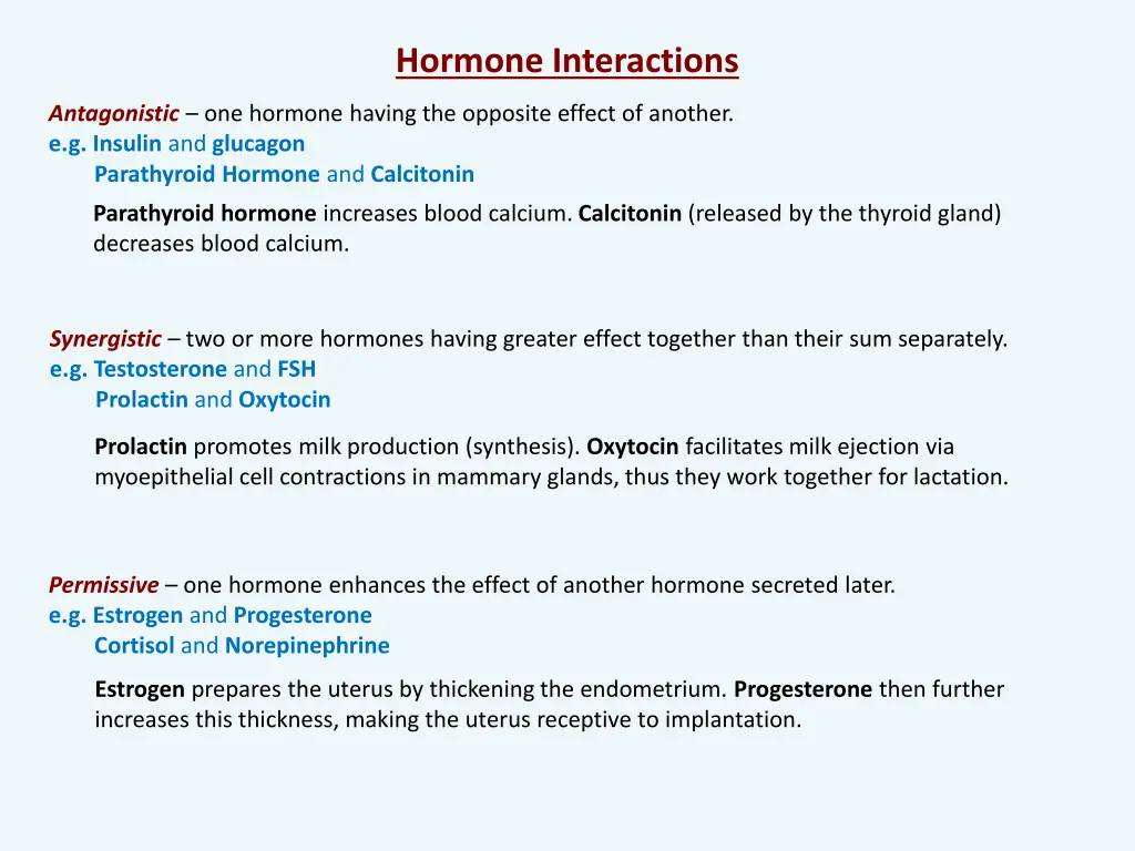 hormone interactions