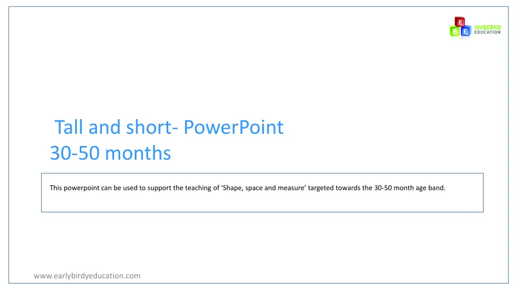 tall and short powerpoint 30 50 months
