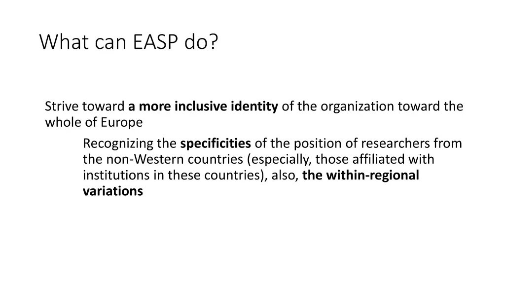 what can easp do