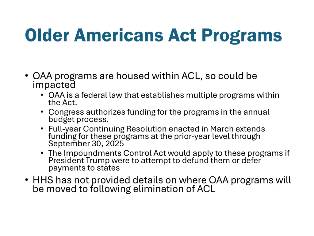 older americans act programs