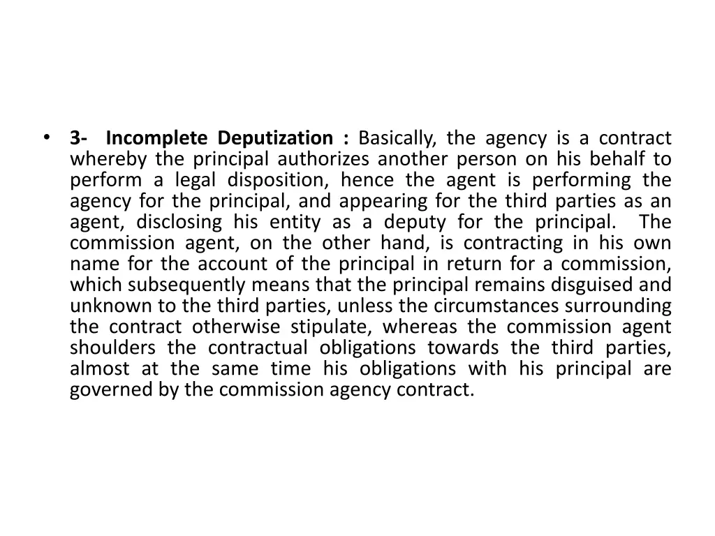 3 incomplete deputization basically the agency