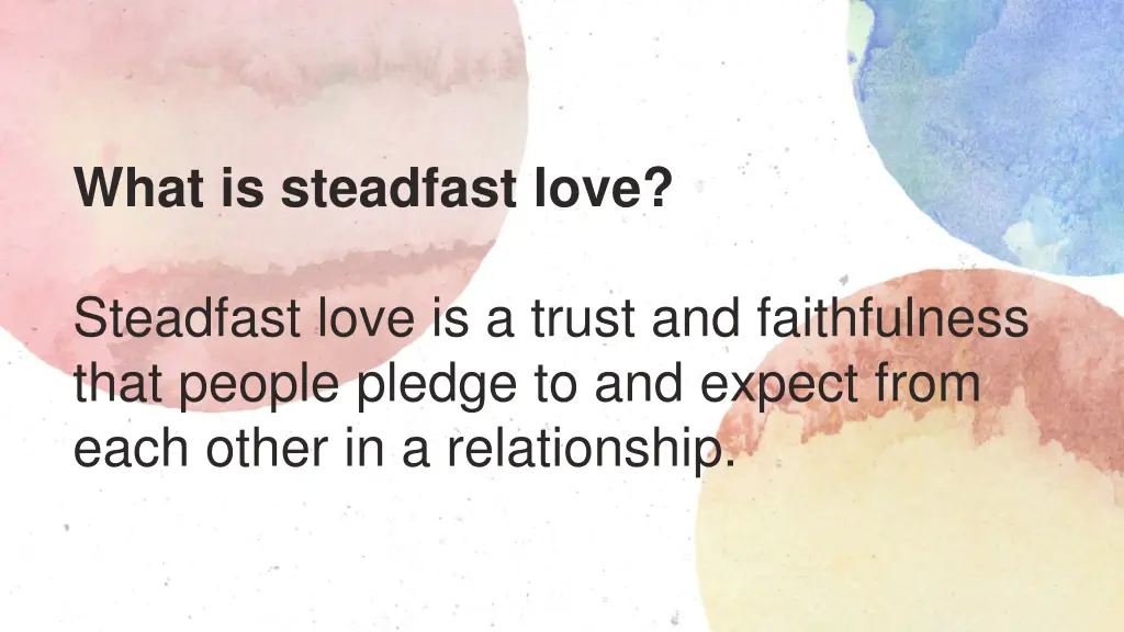 what is steadfast love
