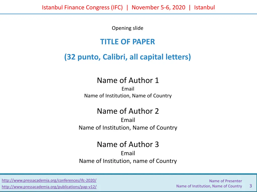 istanbul finance congress ifc november 5 6 2020 2