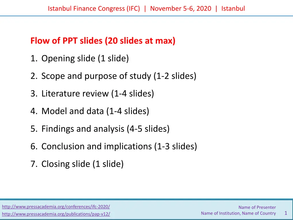 istanbul finance congress ifc november 5 6 2020