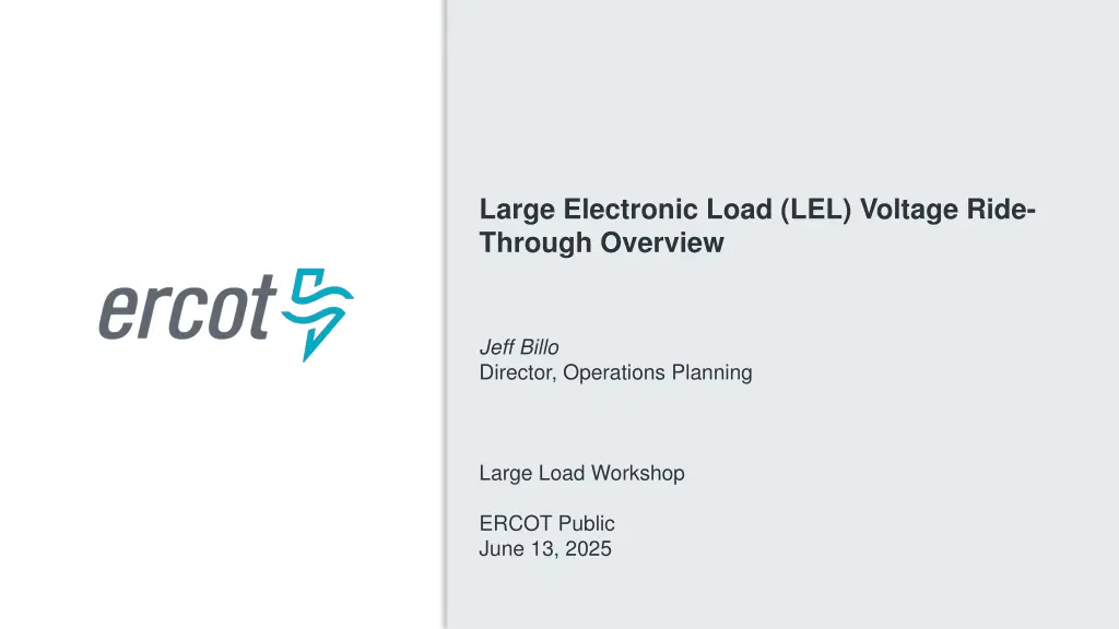 large electronic load lel voltage ride through