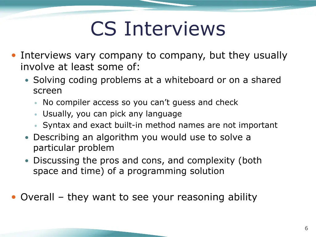 cs interviews