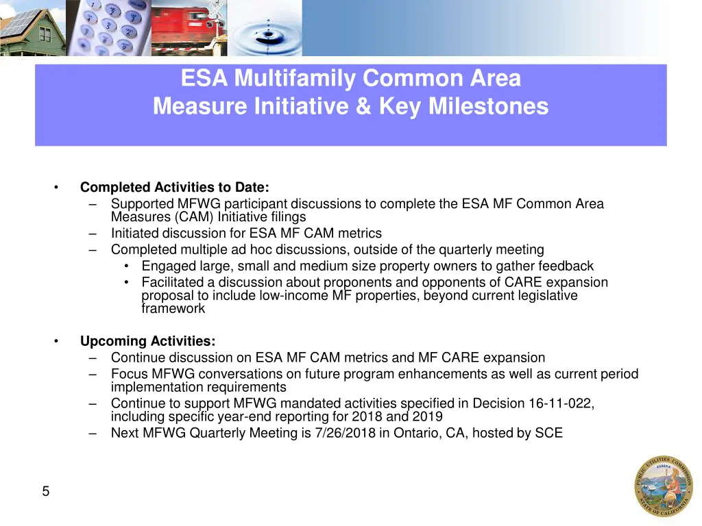 esa multifamily common area measure initiative