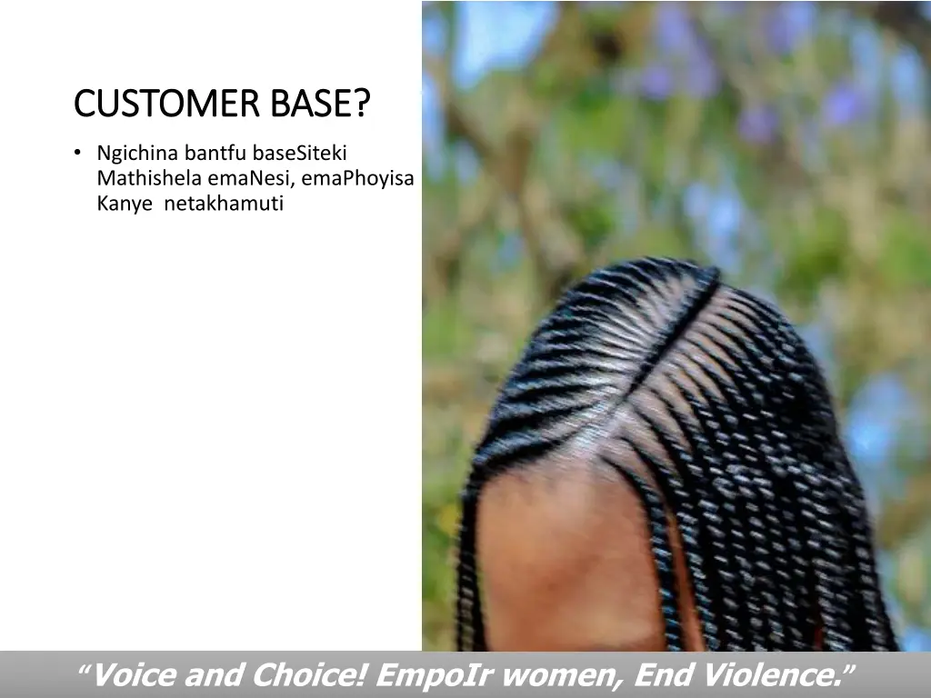 customer base customer base