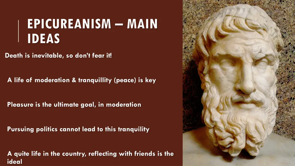 epicureanism main ideas