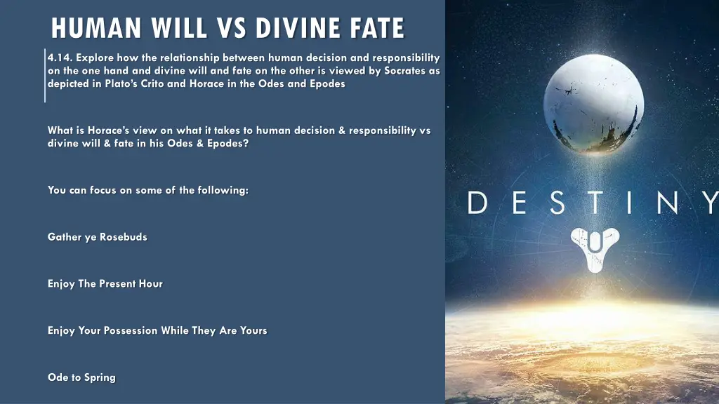 human will vs divine fate 4 14 explore
