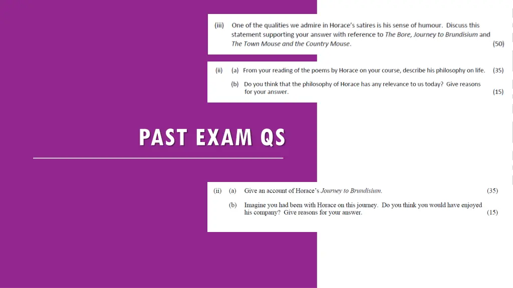 past exam qs