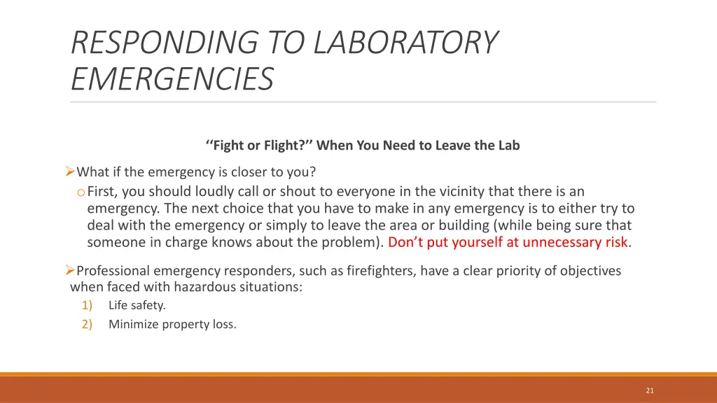 responding to laboratory emergencies 3