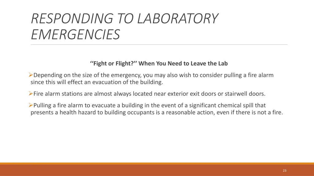 responding to laboratory emergencies 5