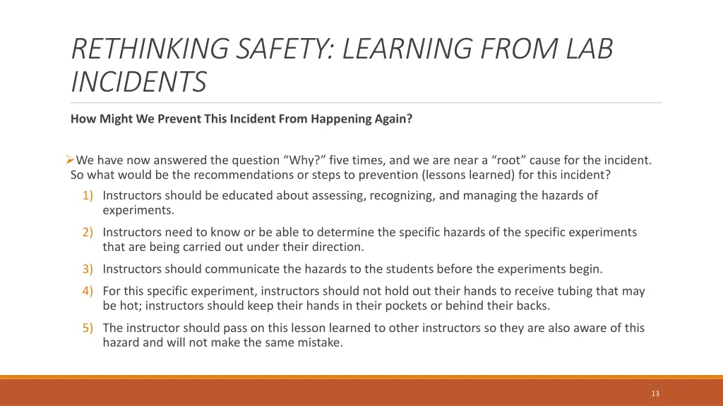 rethinking safety learning from lab incidents 10