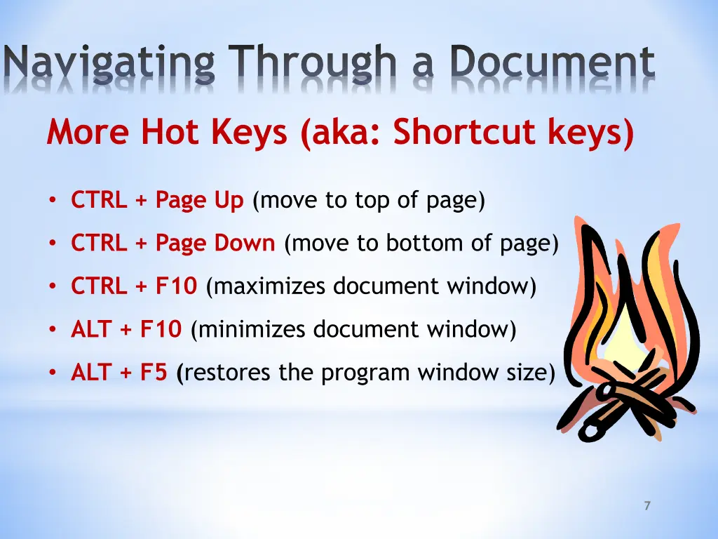 navigating through a document 3