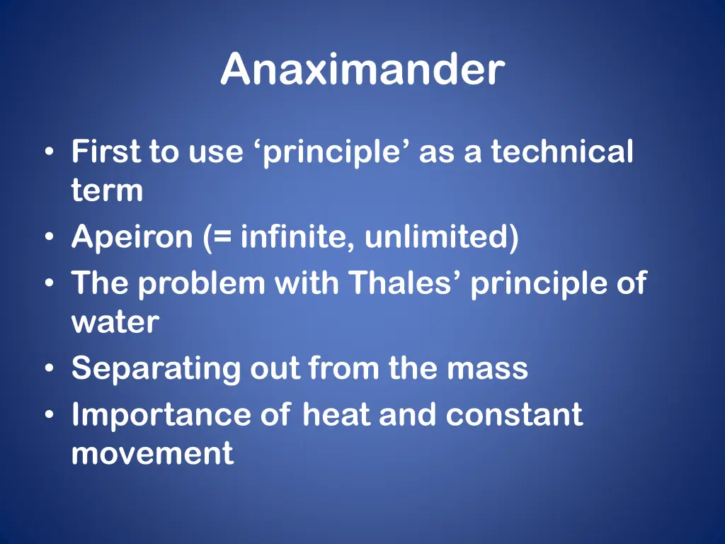 anaximander