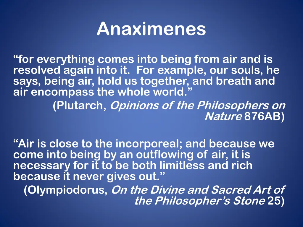 anaximenes