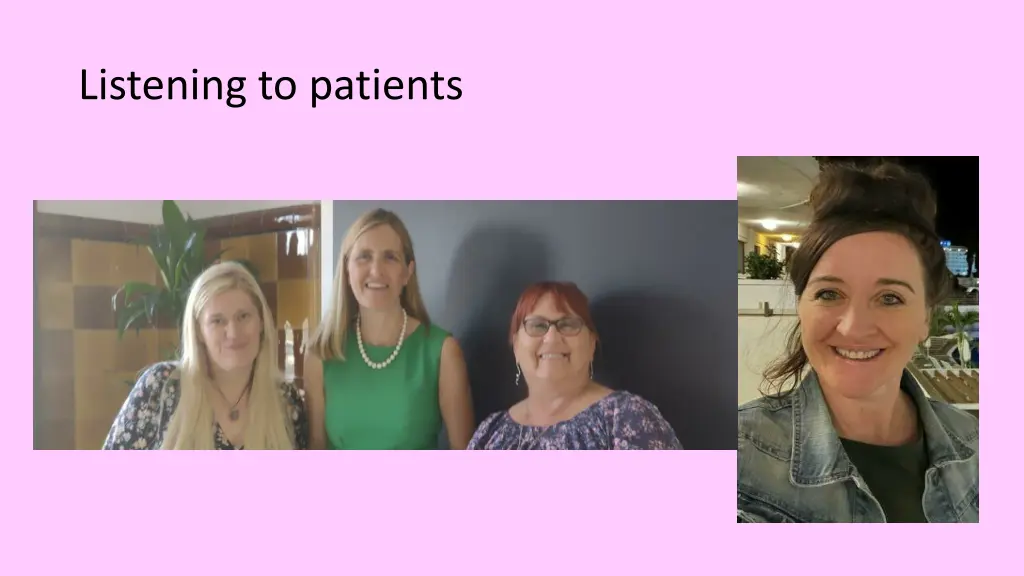 listening to patients