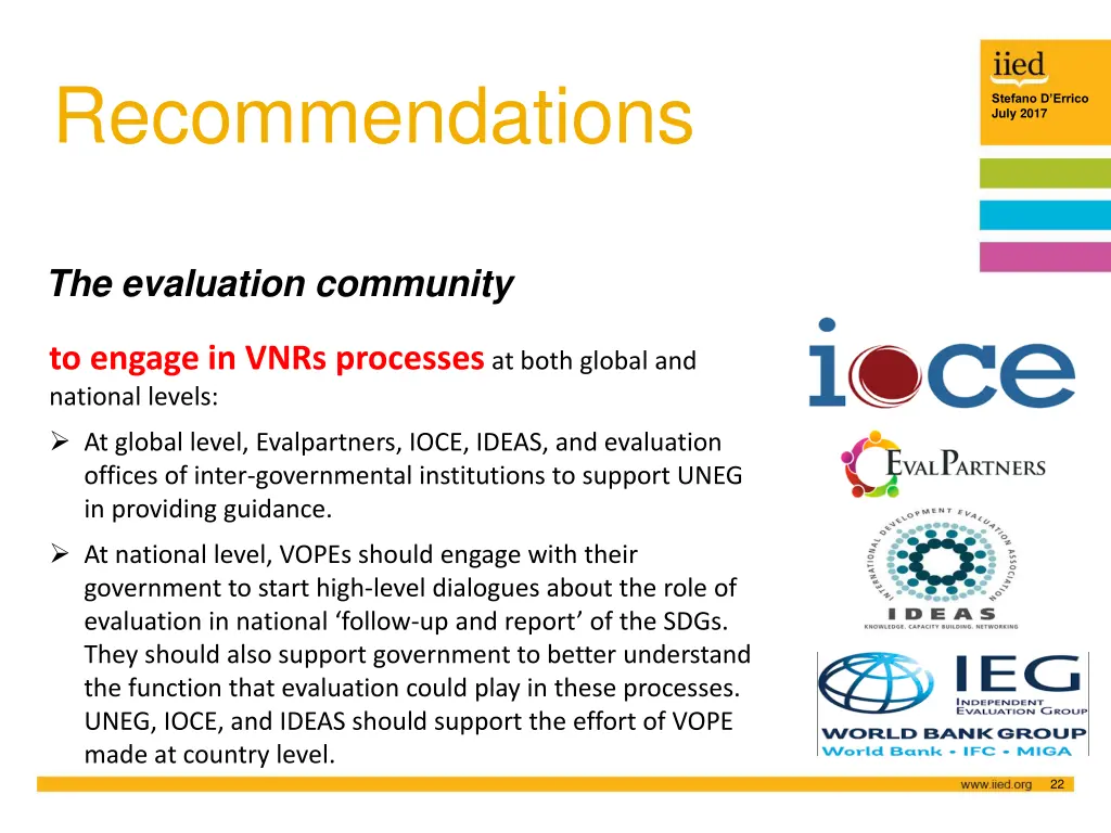 recommendations 2