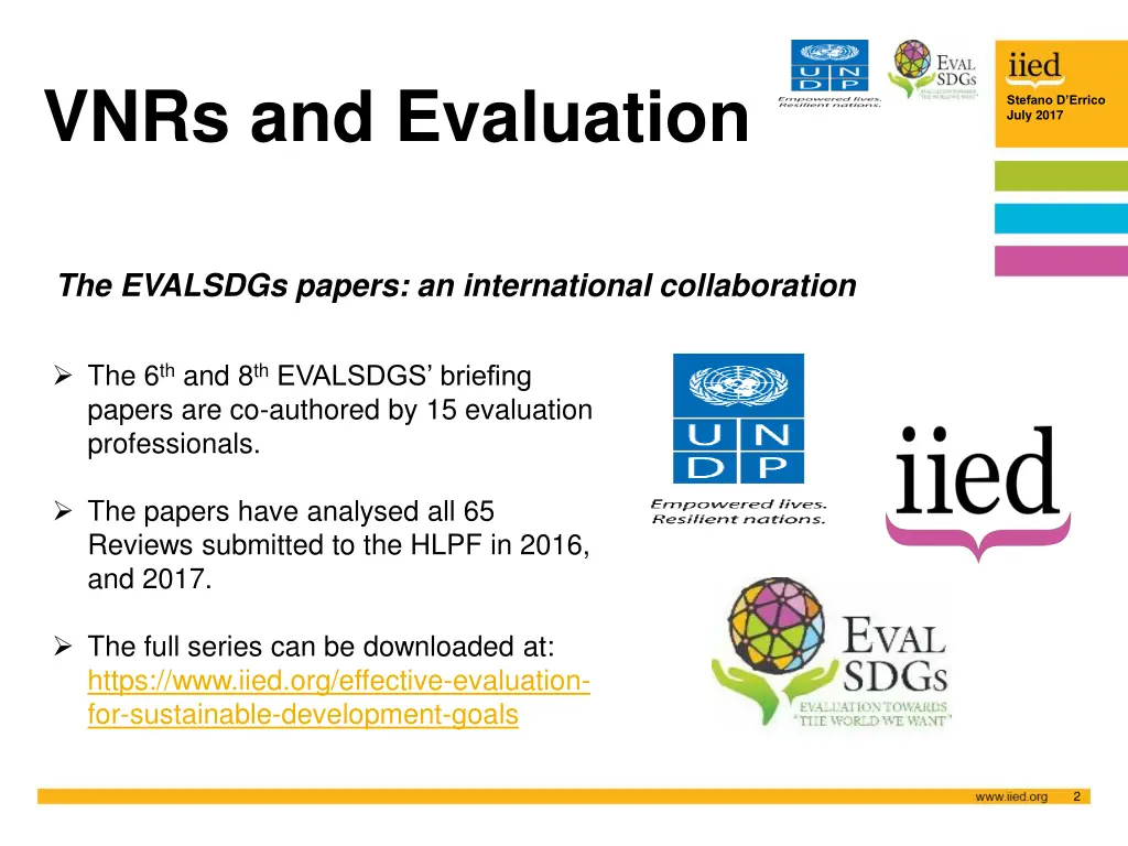 vnrs and evaluation