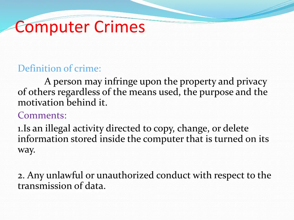 computer crimes