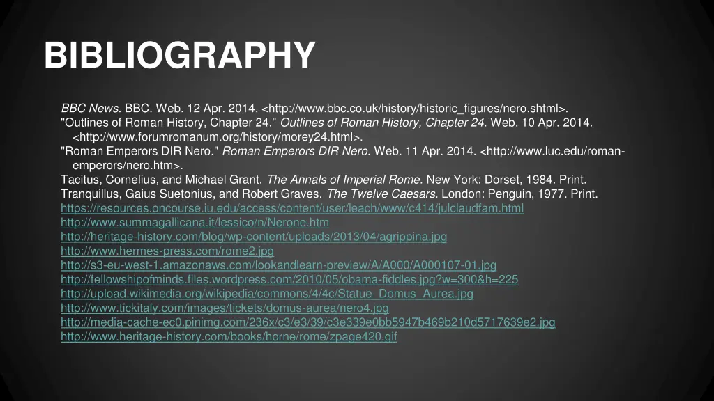 bibliography