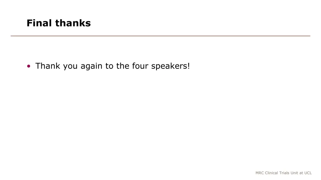final thanks