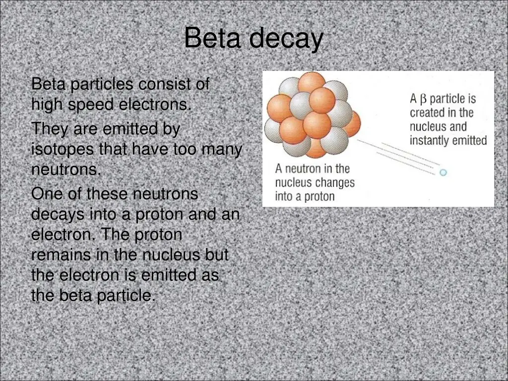 beta decay