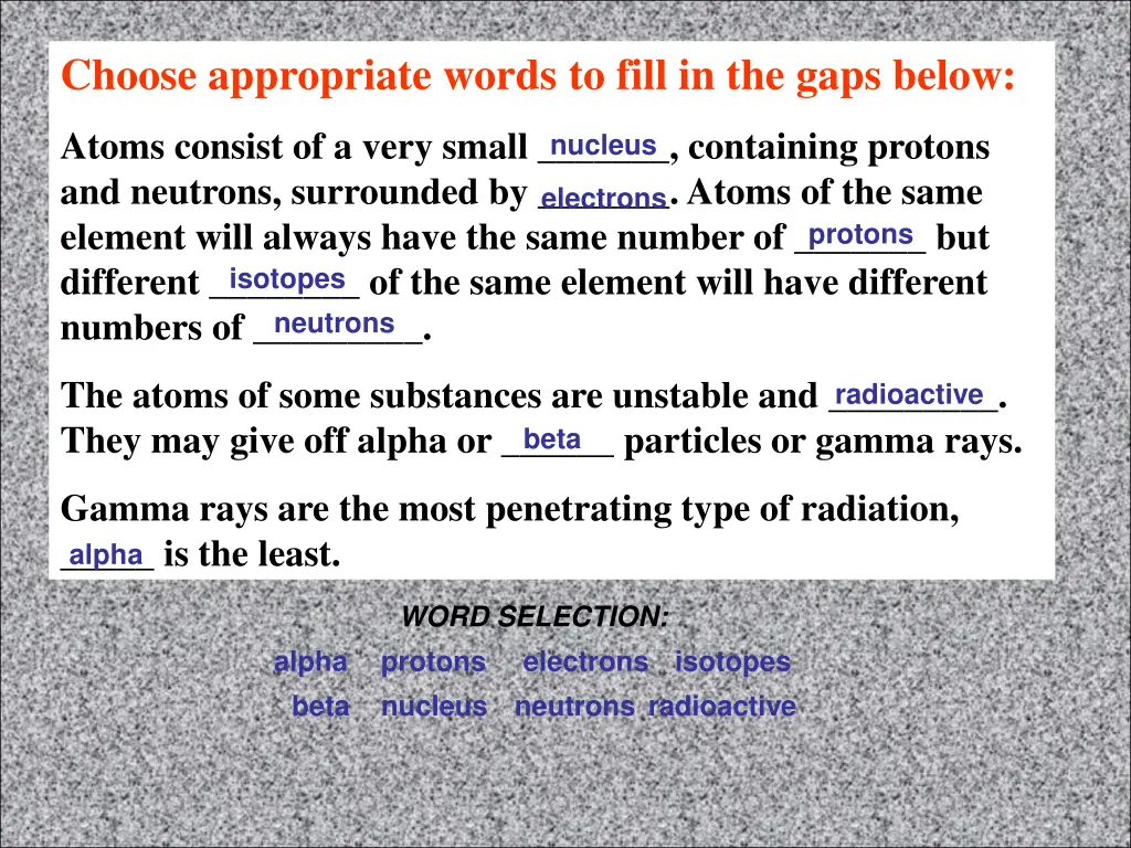 choose appropriate words to fill in the gaps below 1