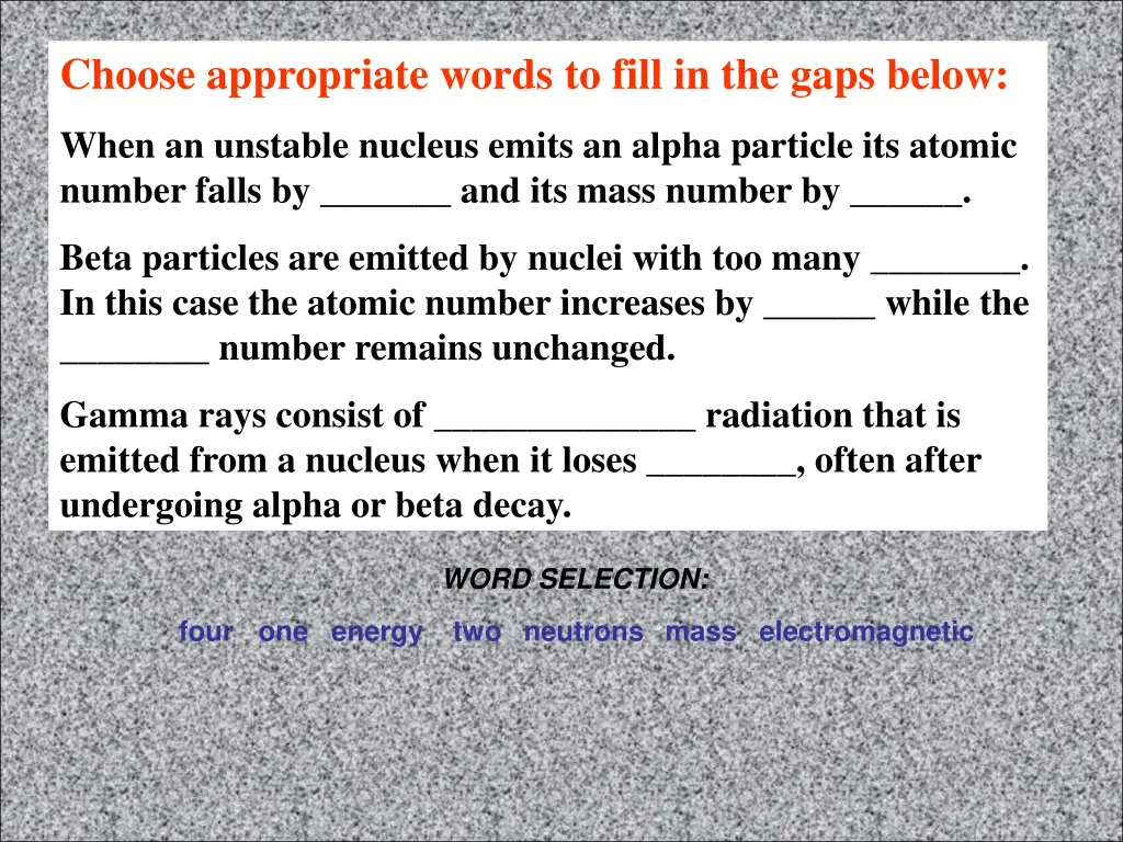choose appropriate words to fill in the gaps below 2