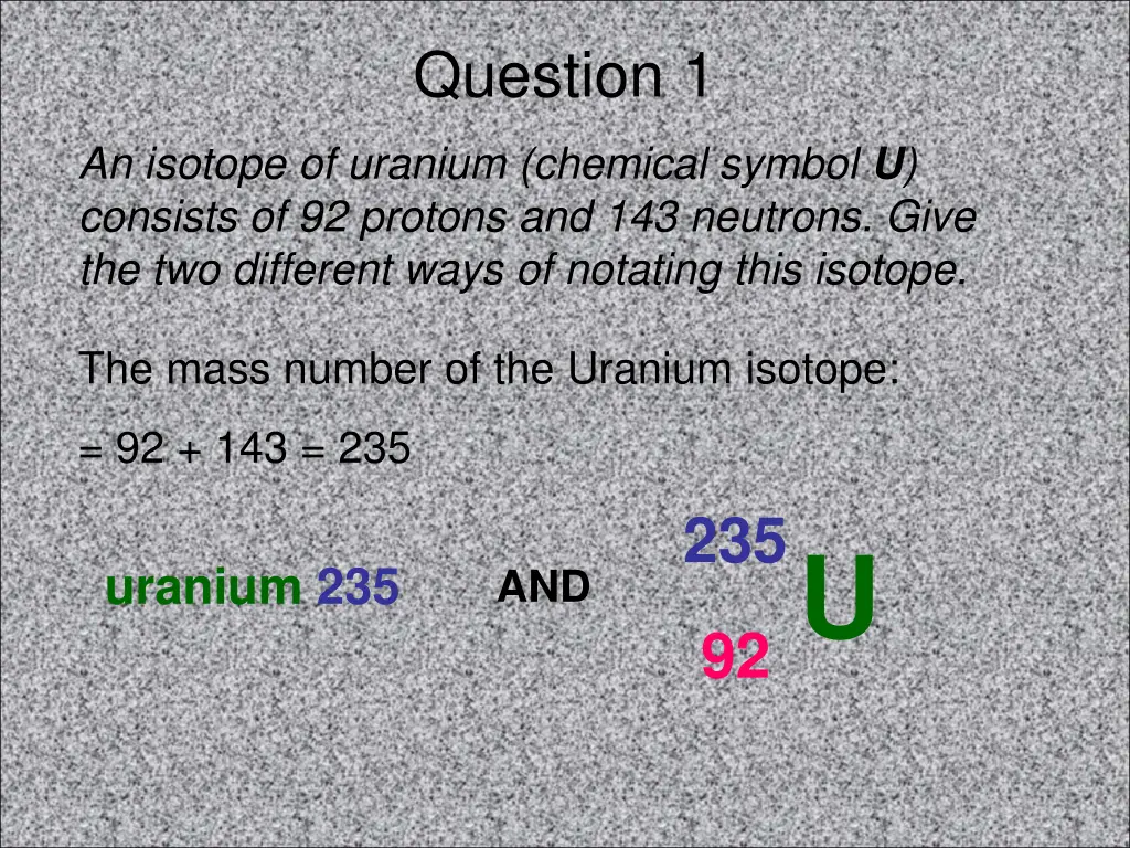 question 1 1