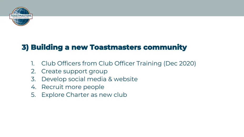 3 building a new toastmasters community