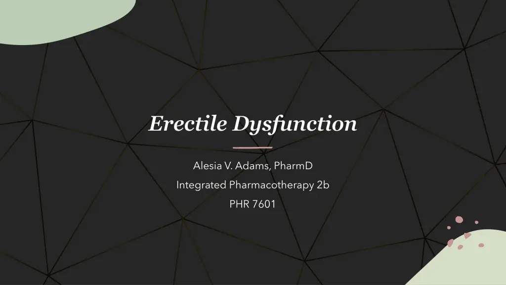 erectile dysfunction