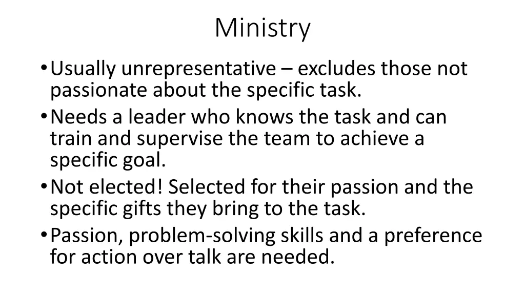 ministry
