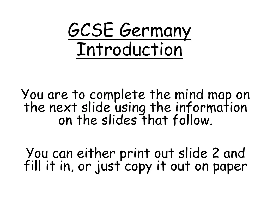 gcse germany introduction