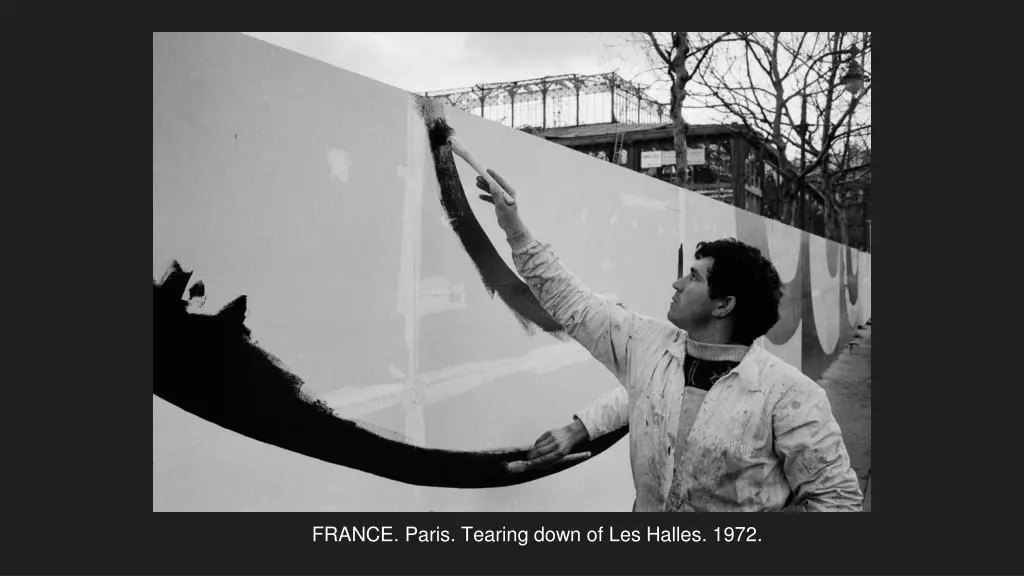 france paris tearing down of les halles 1972
