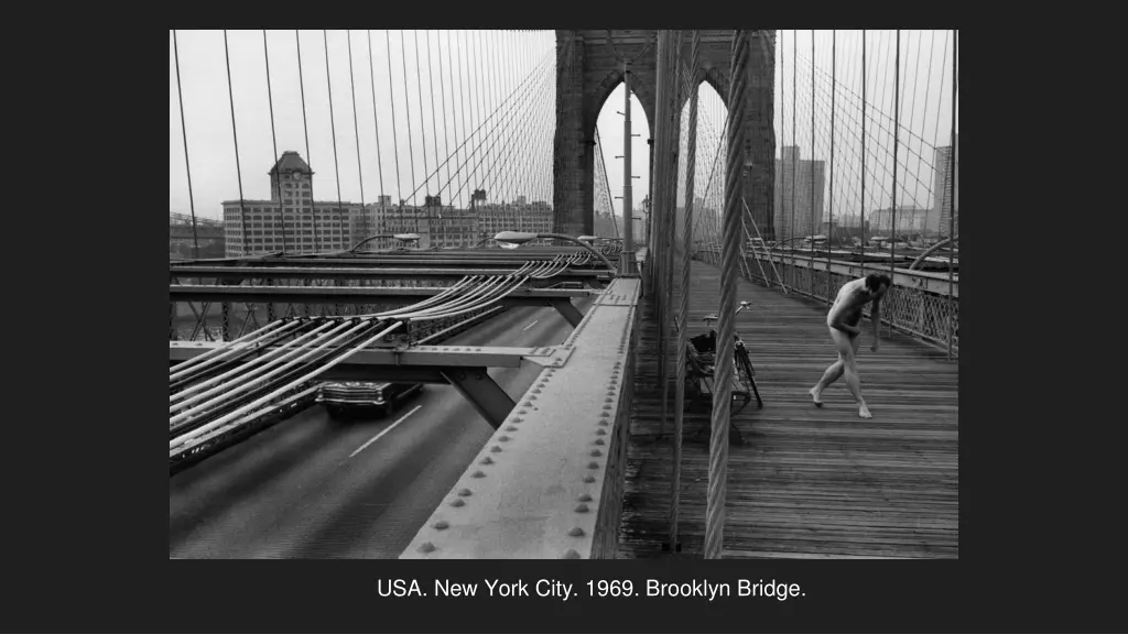 usa new york city 1969 brooklyn bridge
