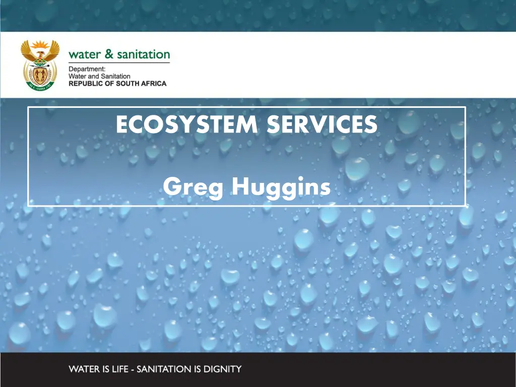 ecosystem services