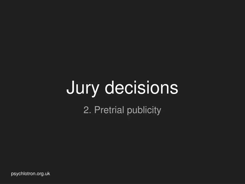 jury decisions