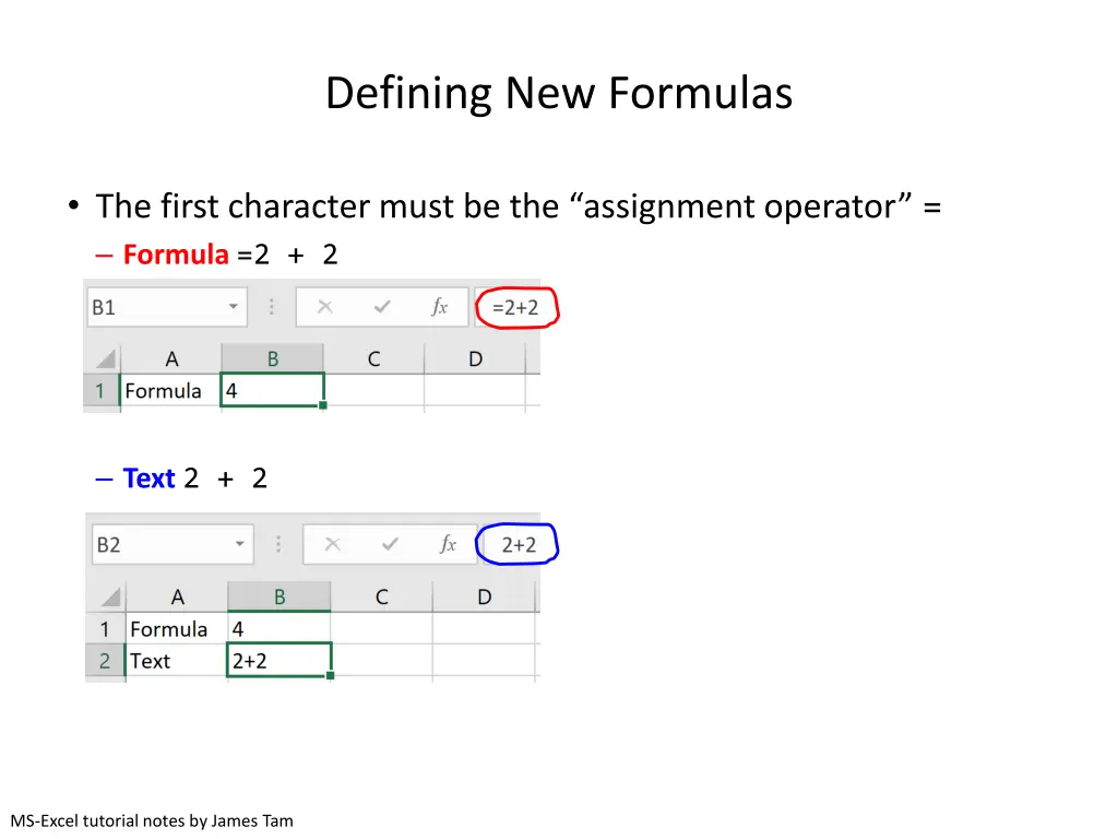 defining new formulas