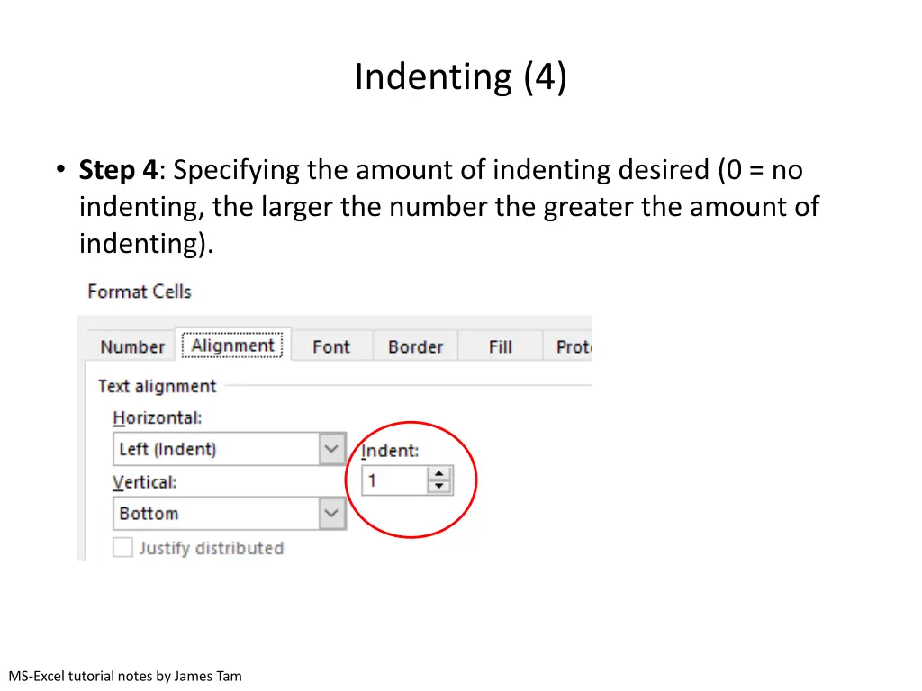 indenting 4