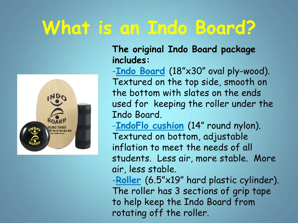 what is an indo board the original indo board