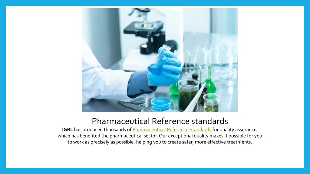 pharmaceutical reference standards igrl