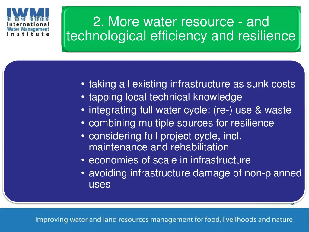 2 more water resource and technological
