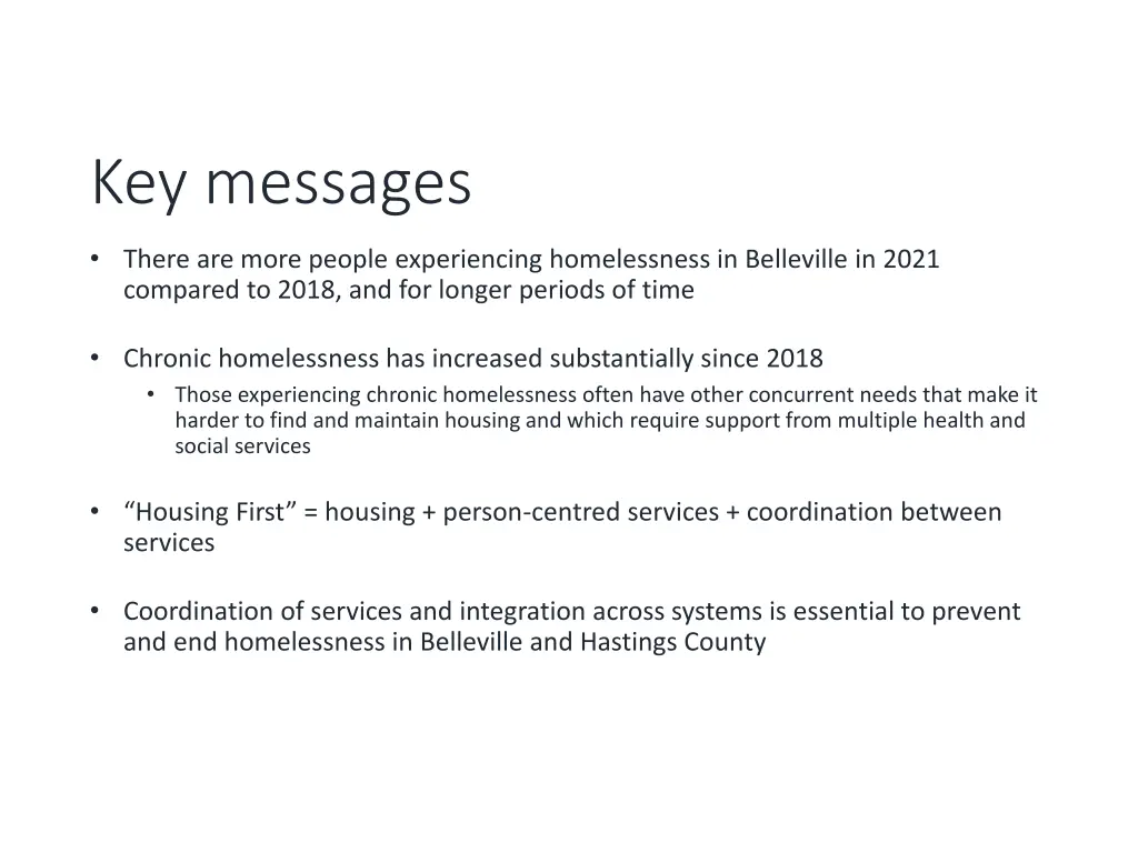 key messages