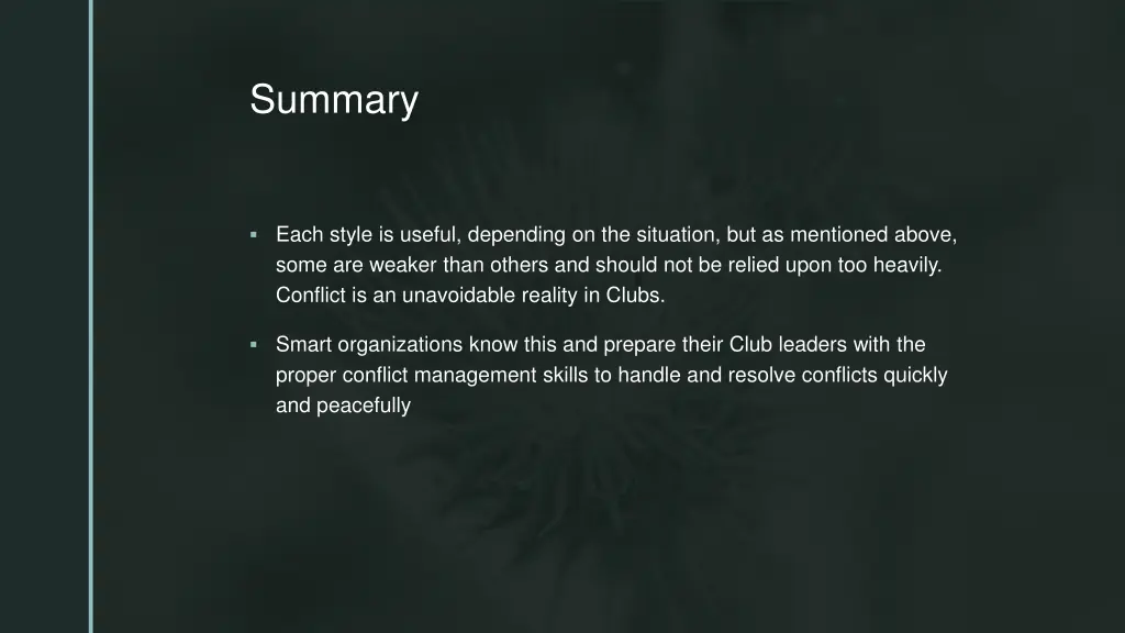 summary