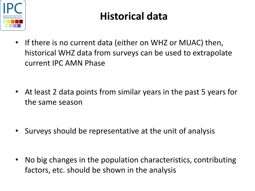 historical data