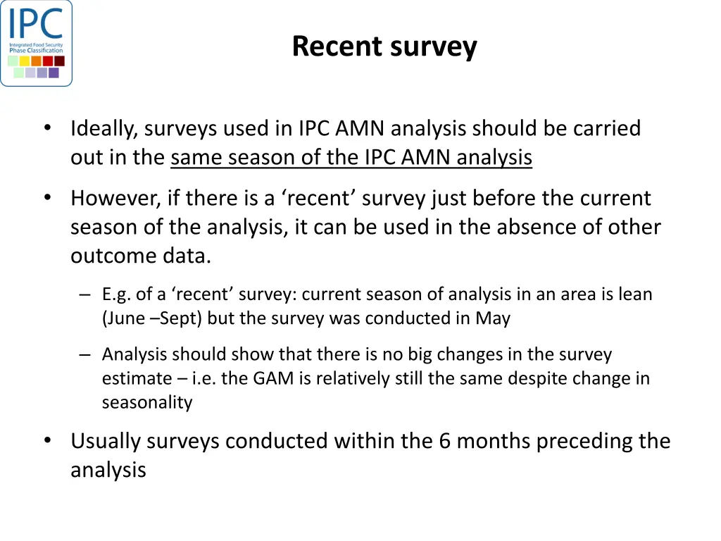 recent survey