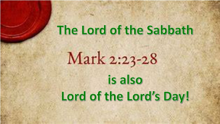 the lord of the sabbath