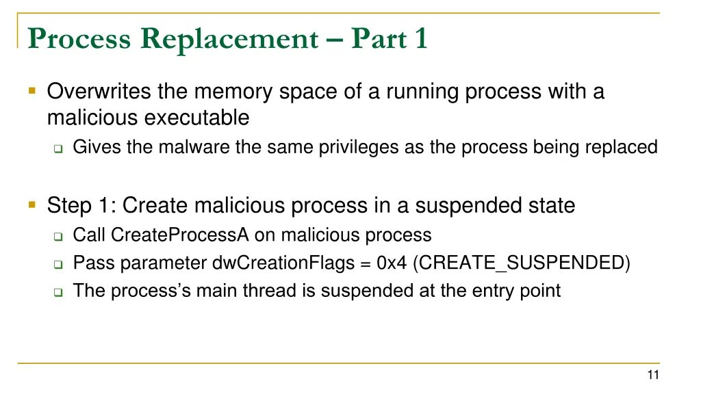 process replacement part 1